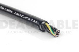 高度柔性聚氨酯護(hù)套多芯電纜 DKF820-PUR 7*0.5