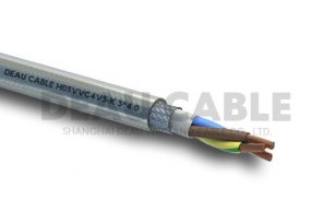 H05VVC4V5-K 3*4.0 雙護套屏蔽耐油控制電纜