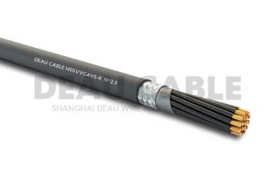 H05VVC4V5-K  19*2.5 雙護套屏蔽耐油控制電纜